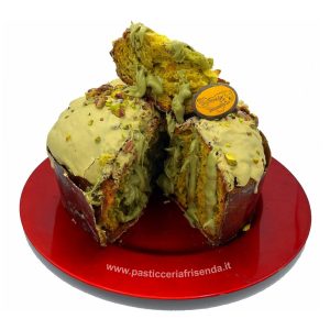 Panettone Frisenda® al Pistacchio – artigianale a lievitazione naturale FARCITO 1250gr