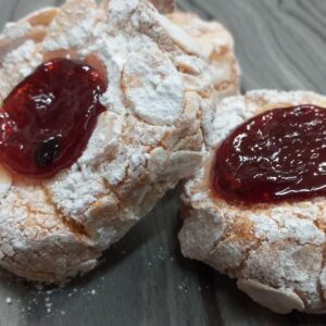 ricci di mandorle ai frutti di bosco